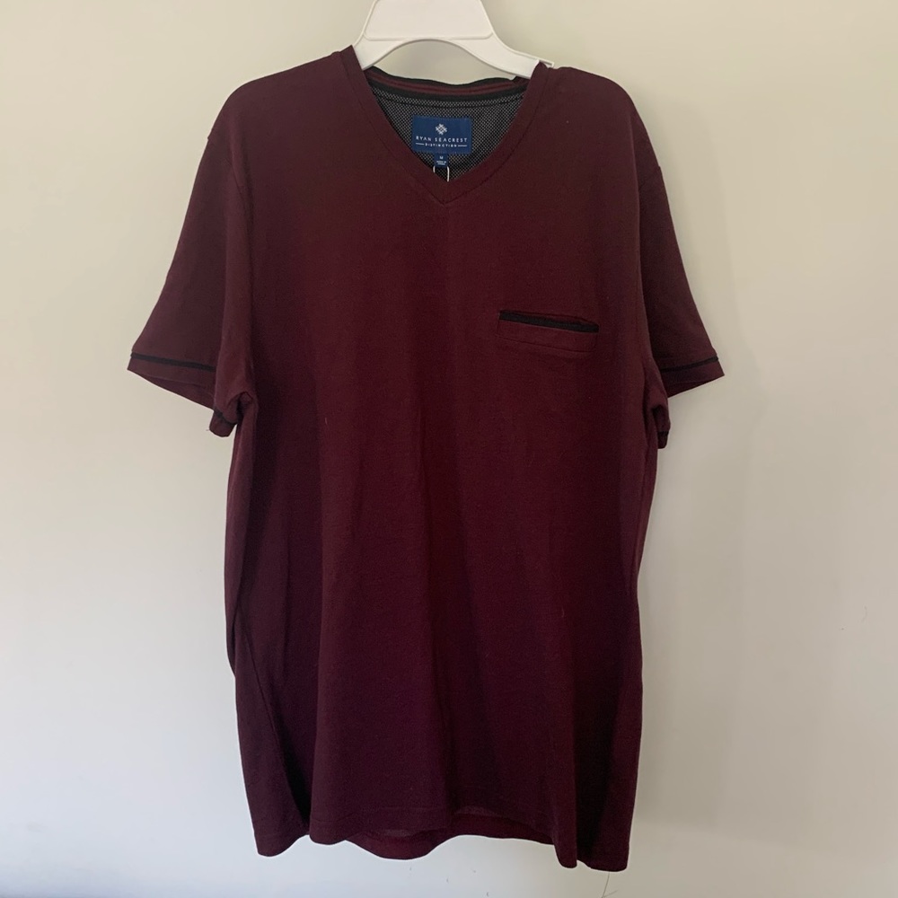 Ryan seacrest v-neck pocket tshirt